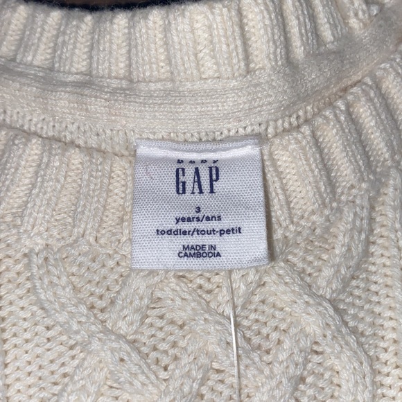 NWT GAP 3T GIRLS SWEATER DRESS - Picture 3 of 5